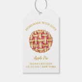 Eenvoudige Zelfgemaakte Pie Hang Label l Wit Cadeaulabel (Voorkant)