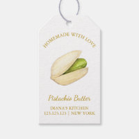 Eenvoudige zelfgemaakte Pistache Boter Hang Label 