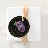 Eenvoudige zelfgemaakte Plum Jam Hang Label (In situ)