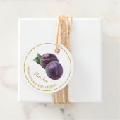 Eenvoudige zelfgemaakte Plum Jam Hang Label (In situ)