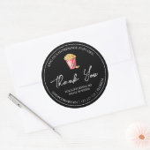 Eenvoudige zelfgemaakte popcorn dank u label (Envelop)