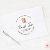 Eenvoudige zelfgemaakte popcorn dank u label (Envelop)