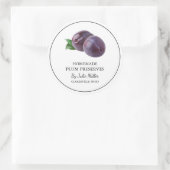 Eenvoudige zelfgemaakte pruim behoudt label (Tas)