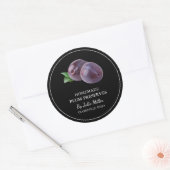Eenvoudige zelfgemaakte pruim behoudt label (Envelop)