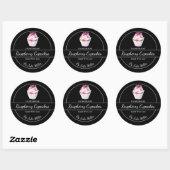 Eenvoudige zelfgemaakte Raspberry Cupcakes Label (Vel)