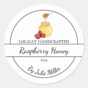 Eenvoudige Zelfgemaakte Raspberry geïnfundeerde Ho Ronde Sticker