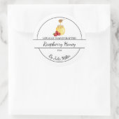 Eenvoudige Zelfgemaakte Raspberry geïnfundeerde Ho Ronde Sticker (Tas)