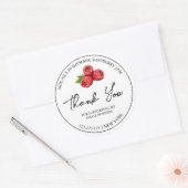 Eenvoudige zelfgemaakte Raspberry Jam Dank u Label (Envelop)