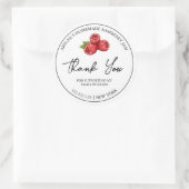 Eenvoudige zelfgemaakte Raspberry Jam Dank u Label (Tas)