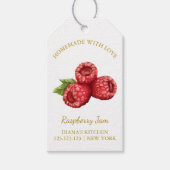 Eenvoudige zelfgemaakte Raspberry Jam Hang Label l Cadeaulabel (Voorkant)