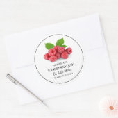 Eenvoudige zelfgemaakte Raspberry Jam Label (Envelop)