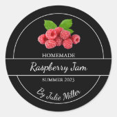 Eenvoudige zelfgemaakte Raspberry Jam Label (Voorkant)