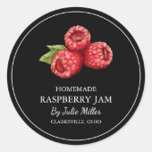 Eenvoudige zelfgemaakte Raspberry Jam Label (Voorkant)