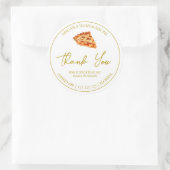 Eenvoudige zelfgemaakte taart dank u label (Tas)