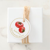 Eenvoudige zelfgemaakte tomatensaus hangen Label (In situ)