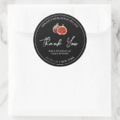 Eenvoudige zelfgemaakte vijgenjam bedankt label (Tas)