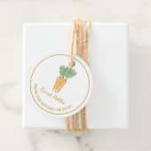 Eenvoudige zelfgemaakte wortel augurken hangen Lab Bedankjes Labels (In situ)