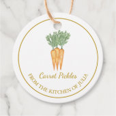 Eenvoudige zelfgemaakte wortel augurken hangen Lab Bedankjes Labels (Voorkant)