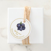 Eenvoudige zelfgemaakte zwarte bessen Jam Hang Lab Bedankjes Labels (In situ)