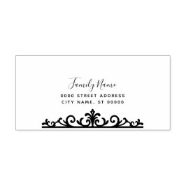 Eenvoudige zelfinktende rubberen stempel