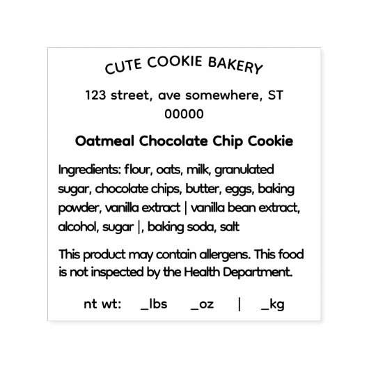 Eenvoudige zelfinktende rubberen stempel (Design)