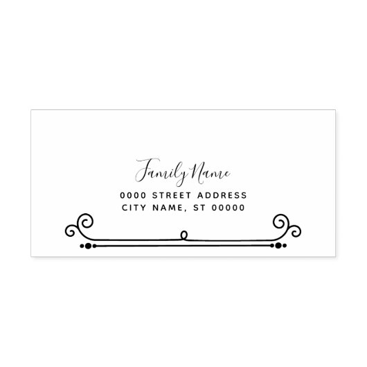 Eenvoudige zelfinktende rubberen stempel (Design)