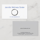 Eenvoudige zencirkel visitekaartje (Voorkant / Achterkant)