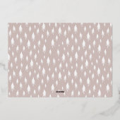 Eenvoudige zes | Minimale Roos voor fotocollage Go Folie Feestdagenkaart (Achterkant)