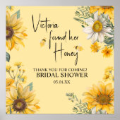 Eenvoudige Zij Heeft Haar Honingbij Bruidsdouche G Poster (Voorkant)