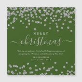 Eenvoudige zilveren Feestdagen voor kerstmis Glitt (Voorkant)