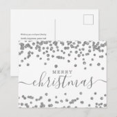 Eenvoudige zilveren Feestdagen voor kerstmis Glitt (Voorkant / Achterkant)