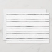 Eenvoudige zilveren lijst bruiloft uitnodigingen (Achterkant)