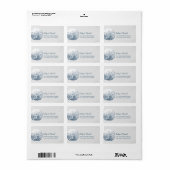 Eenvoudige Zilveren-omloopadreslabels voor Zand Do Etiket (Full Sheet)