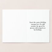 Eenvoudige zilverfolie "Have a Great Birthday" Kaa Folie Kaarten (Binnen)