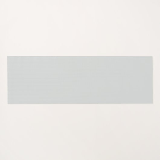 Eenvoudige zilvergrijs neutrale minimalistische oe yogamat (Achterkant (horizontaal))