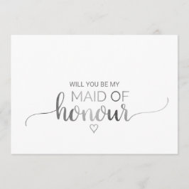 Eenvoudige zilverkalligrafie gemaakt van het eervo kaart