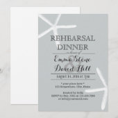 Eenvoudige Zilverrepetitie in het avondeten Kaart (Voorkant / Achterkant)