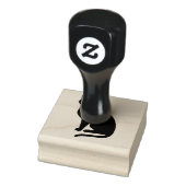 Eenvoudige zittende kat silhouet vorm rubberstempel (Stempel)