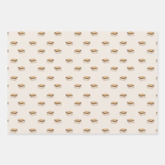 Eenvoudige zomer klassiek kampvuur Smores Inpakpapier Vel (Voorkant 3)