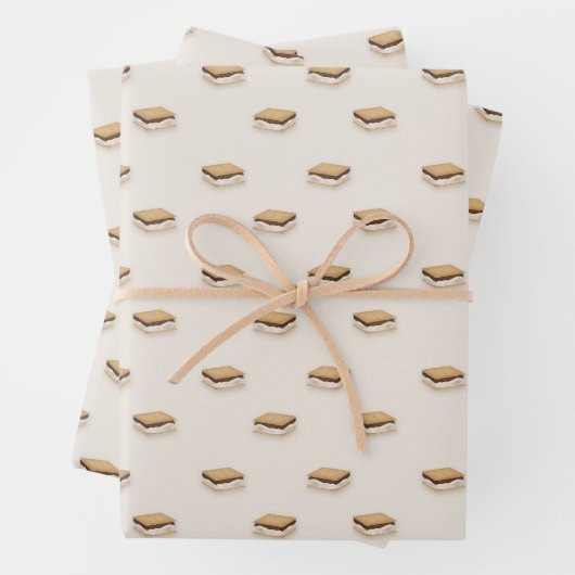 Eenvoudige zomer klassiek kampvuur Smores Inpakpapier Vel (In situ)