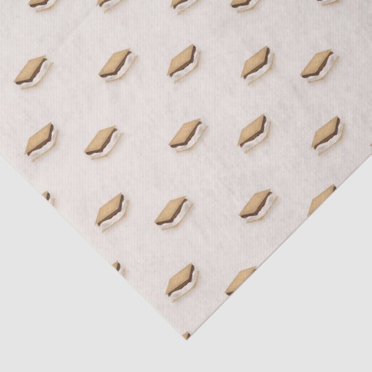 Eenvoudige zomer klassiek kampvuur Smores Tissuepapier (Detail)