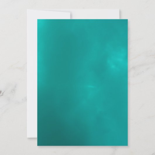 Eenvoudige zomer oceaan strand bestemming bruiloft save the date (Achterkant)