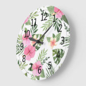 Eenvoudige zomer tropische storm | Wandklok (Hoek)