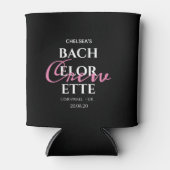 Eenvoudige zomerroze Bachelorette Crewand Blikjeskoeler (Voorkant)