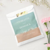 Eenvoudige zomervakantie met strand bruiloft bedankzakje (Gezegeld)