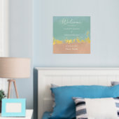 Eenvoudige zomervakantiestrand bruiloft folie afdrukken (Insitu (Slaapkamer))