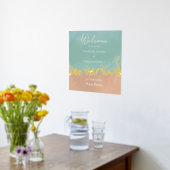 Eenvoudige zomervakantiestrand bruiloft folie afdrukken (Laag (Keuken))