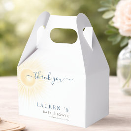 Eenvoudige Zon Moderne Zonneschijn Baby Shower Bed Bedankdoosjes