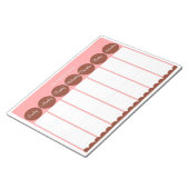 Eenvoudige zondag tot zaterdag Weekse Planner Notitieblok (Schuin)