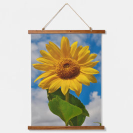 Eenvoudige zonnebloem bloemig cute botanische foto hangend wandkleed